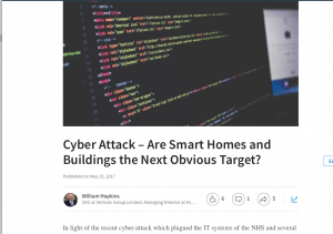 Cyber Attack and Smart homes